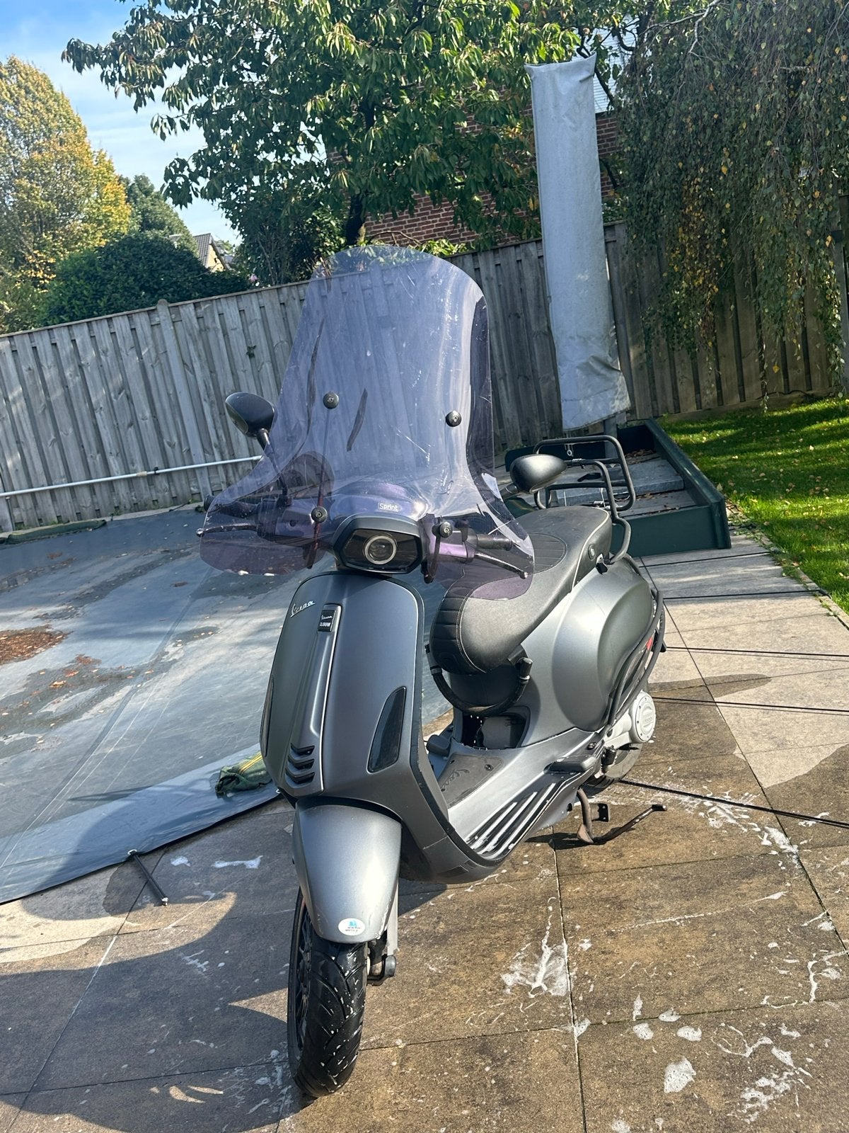 Vespa Sprint 2020 Matgrijs, Ophalen, Gebruikt, Overige modellen, Maximaal 45 km/u