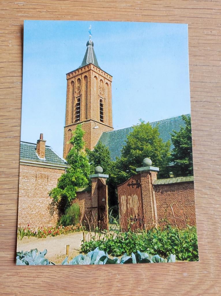 Oude Ansichtkaart Scherpenzeel Ned. Herv. Kerk, Verzamelen, Ophalen of Verzenden, 1960 tot 1980, Ongelopen, Gelderland