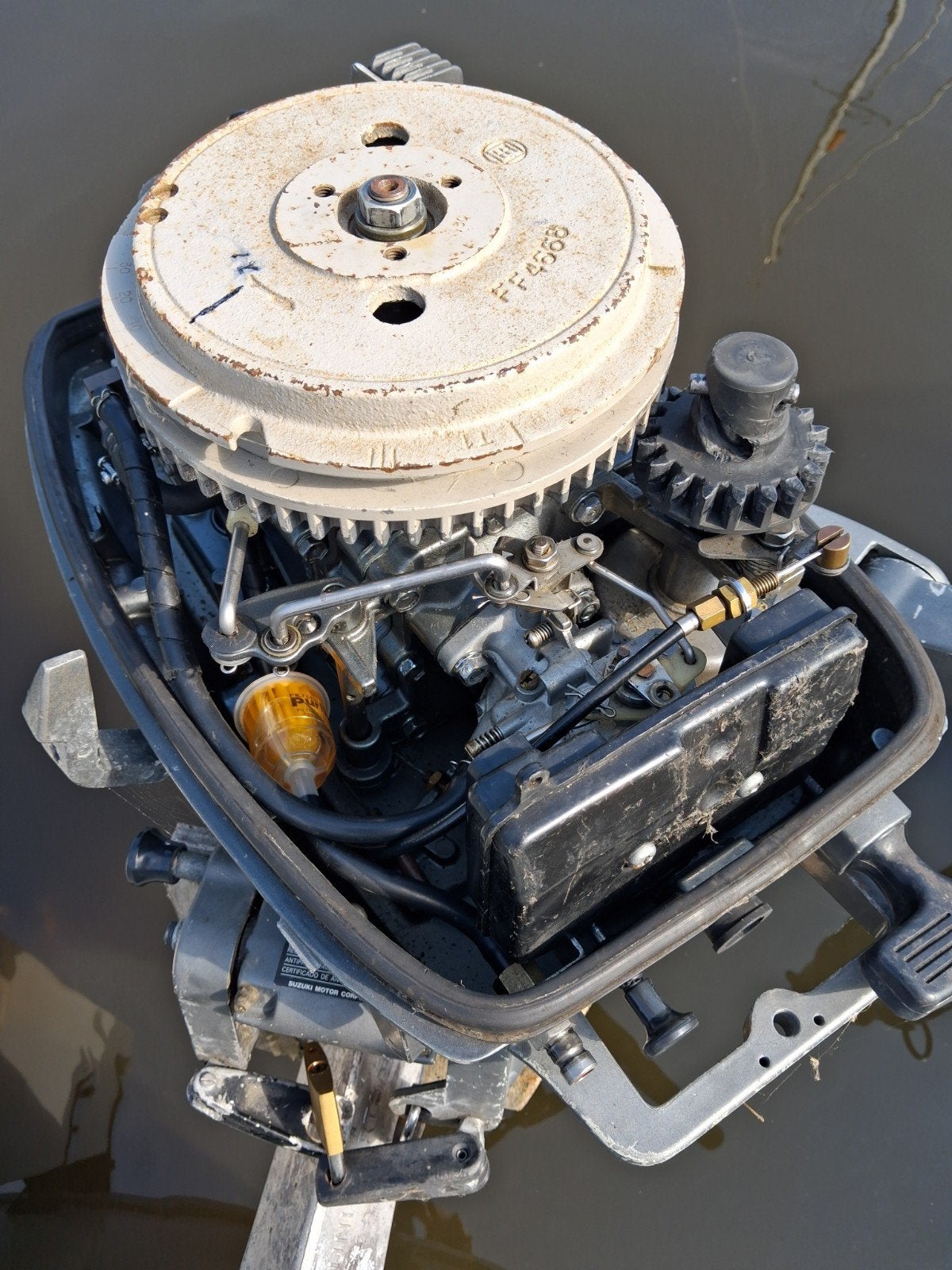 Aan hang moter 6pk suzuki., Ophalen of Verzenden, Gebruikt, Suzuki