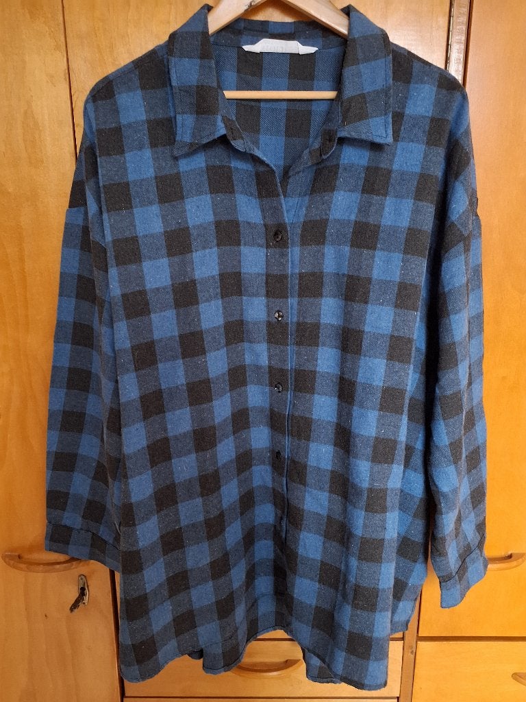 blouse Ulla Popken maat 54/56, Blauw, Blouse of Tuniek, Ulla Popken, Ophalen of Verzenden