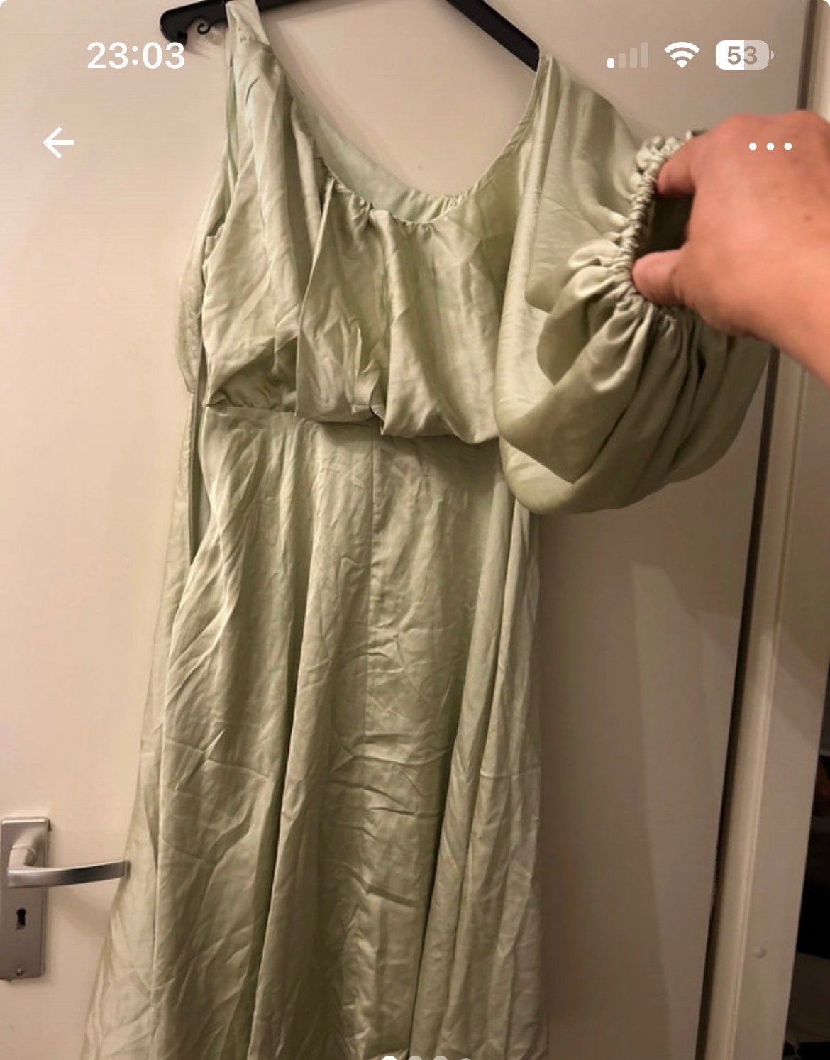 Boohoo Occasion Mintgroene Cocktailjurk Maat S, Nieuw, Ophalen of Verzenden, Maat 36 (S), Onder de knie
