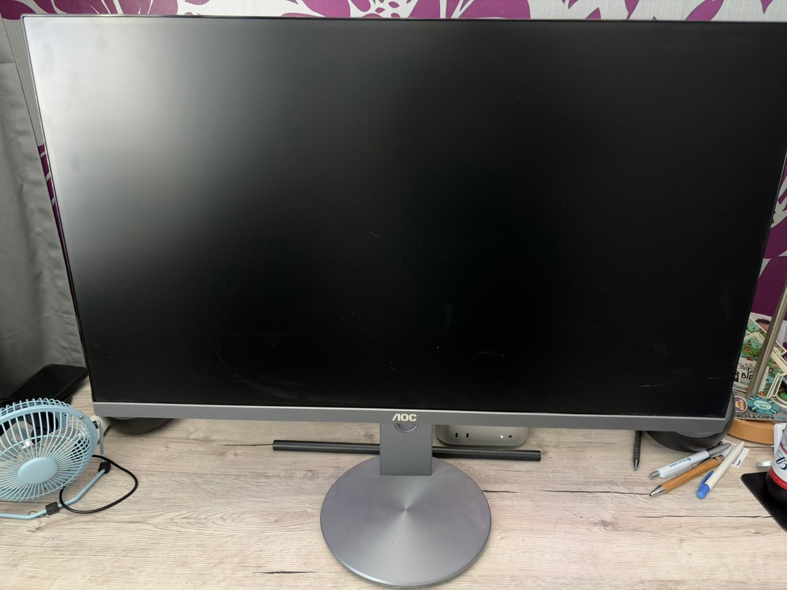 AOC 27 inch LED Monitor, DisplayPort, Gebruikt, Onbekend, 61 t/m 100 Hz