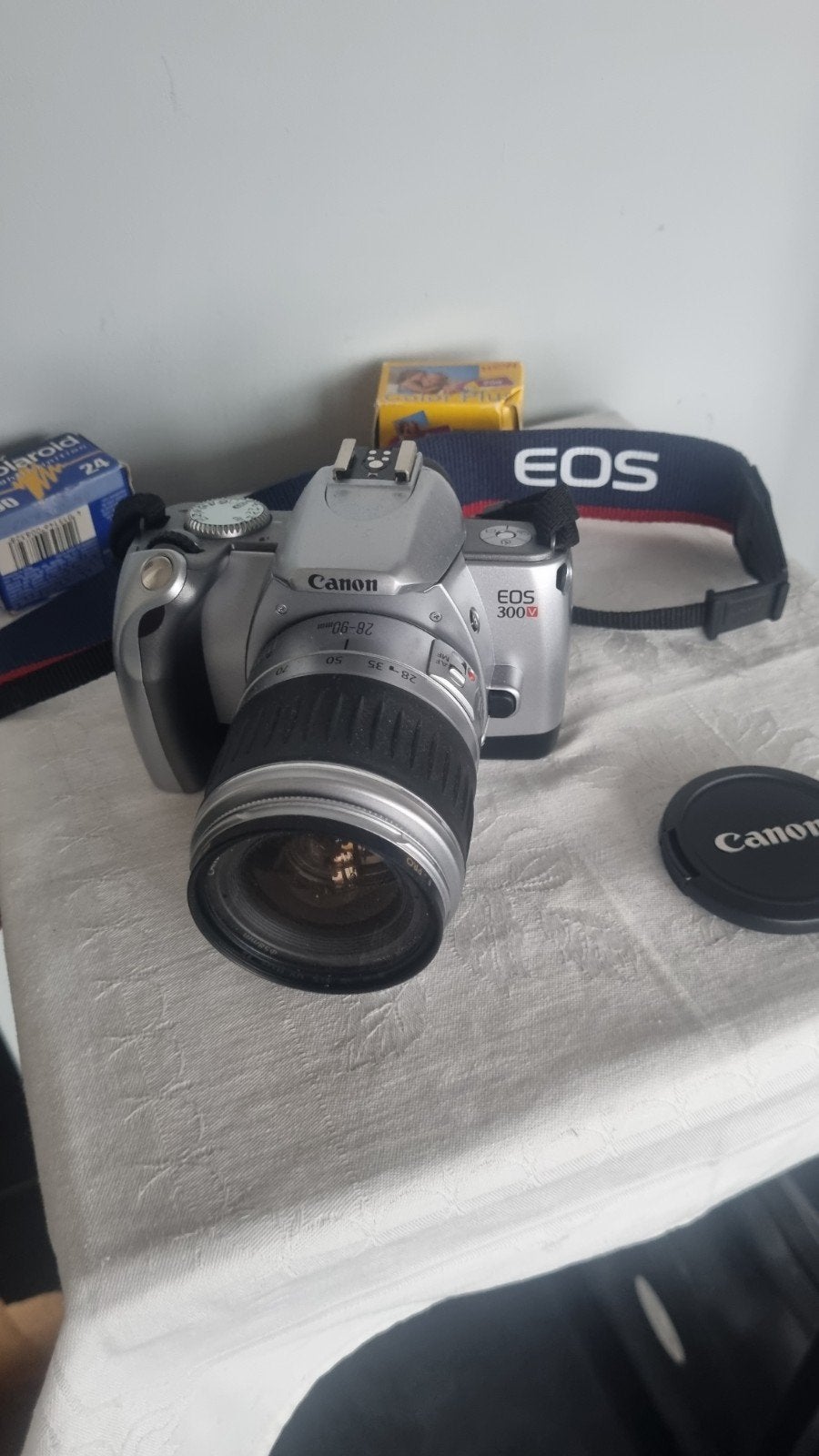 Canon EOS 300V, evt. met flitser en/of tas, Ophalen of Verzenden, Spiegelreflex, Canon
