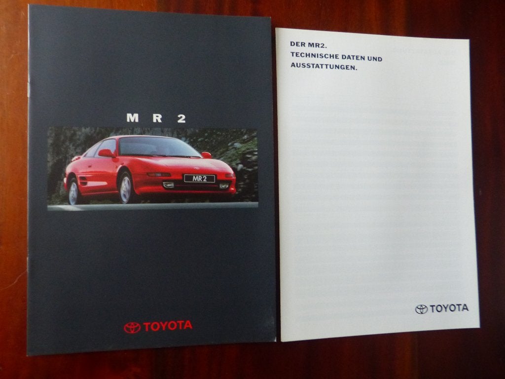 Toyota MR2 1994 1995 brochure set, Verzenden, Zo goed als nieuw, Toyota