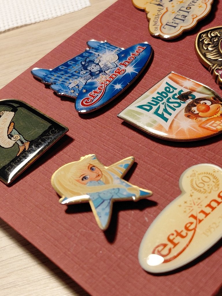 Efteling pins lot van 10, Verzenden, Zo goed als nieuw, Button of Speldje