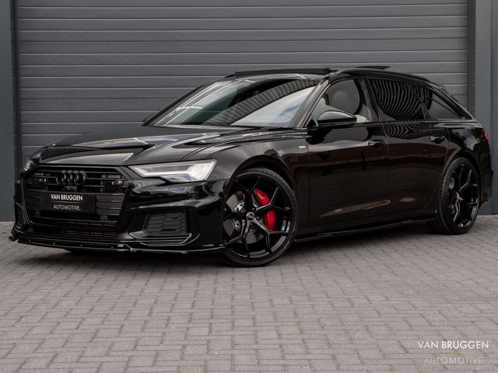 Audi A6 Avant 55 TFSI e quattro S-Line Pano 21" RS-Stoelen 3, Auto's, Audi, Automaat, Gebruikt, 4 cilinders, Zwart