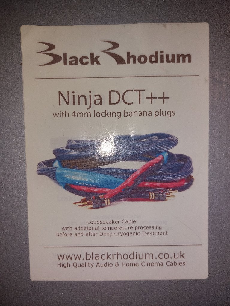 Highend Black Rhodium - Ninja DCT++ silver luidsprekerkabels, Ophalen of Verzenden, Zo goed als nieuw, 2 tot 5 meter, Luidsprekerkabel