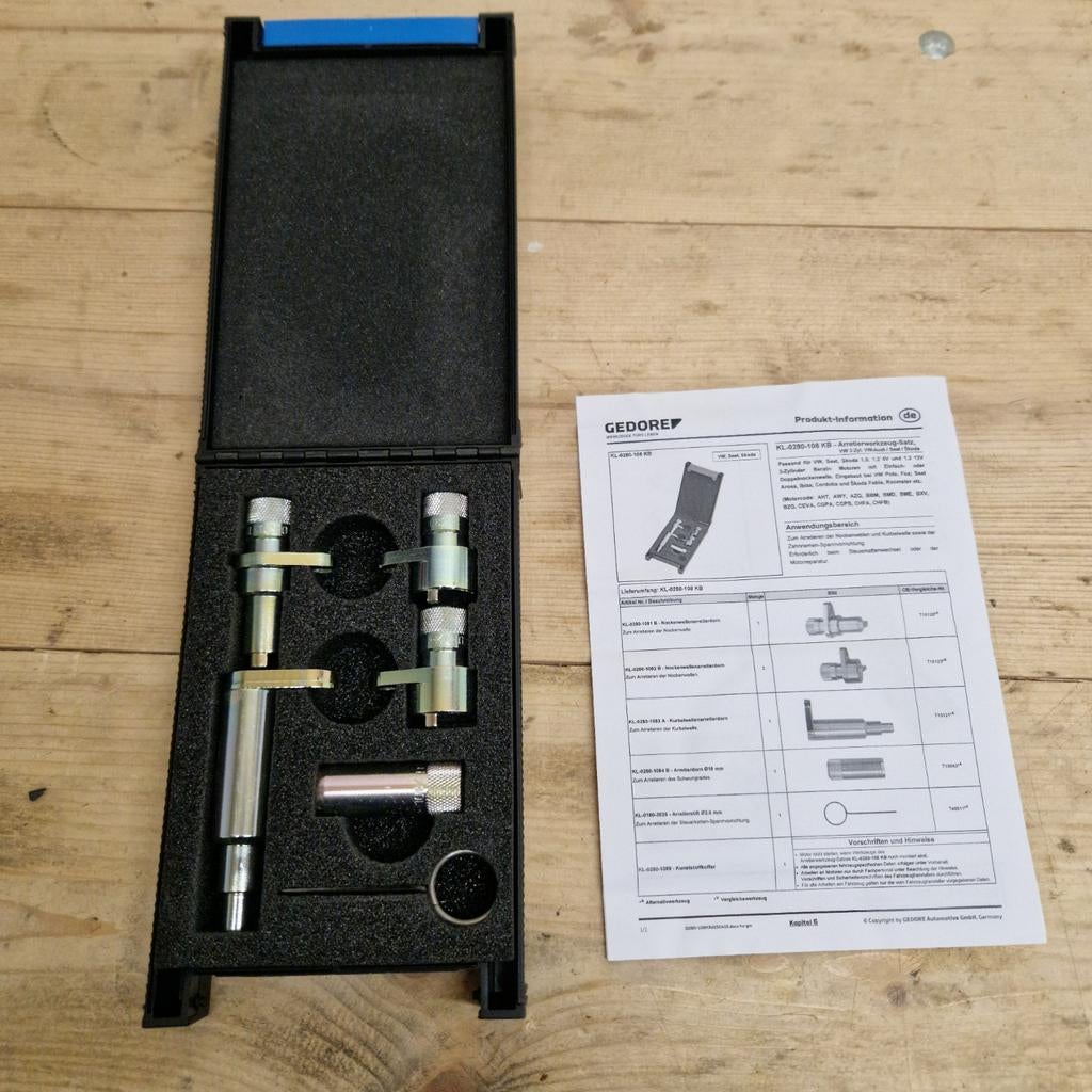 🛠 Nieuwe Gedore distributie blokkeerset VAG 3 cilinder, Auto diversen, Autogereedschap, Ophalen of Verzenden, Nieuw