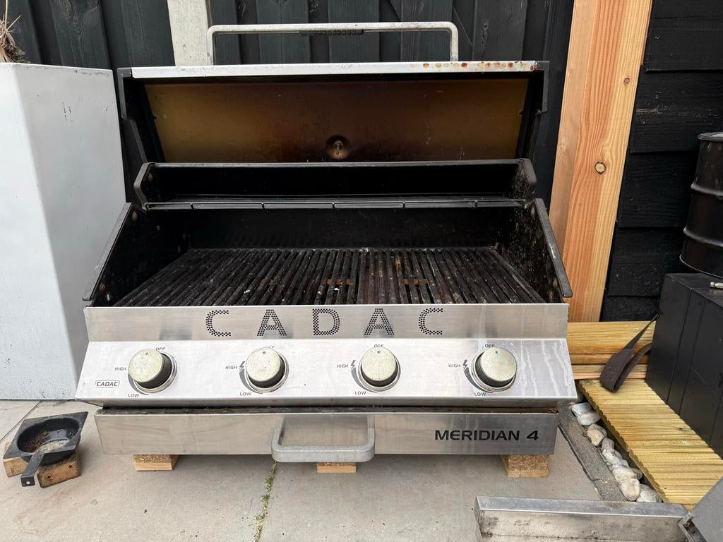 Cadac Meridian 4 inbouw gas BBQ met gaspit, Ophalen, Gebruikt