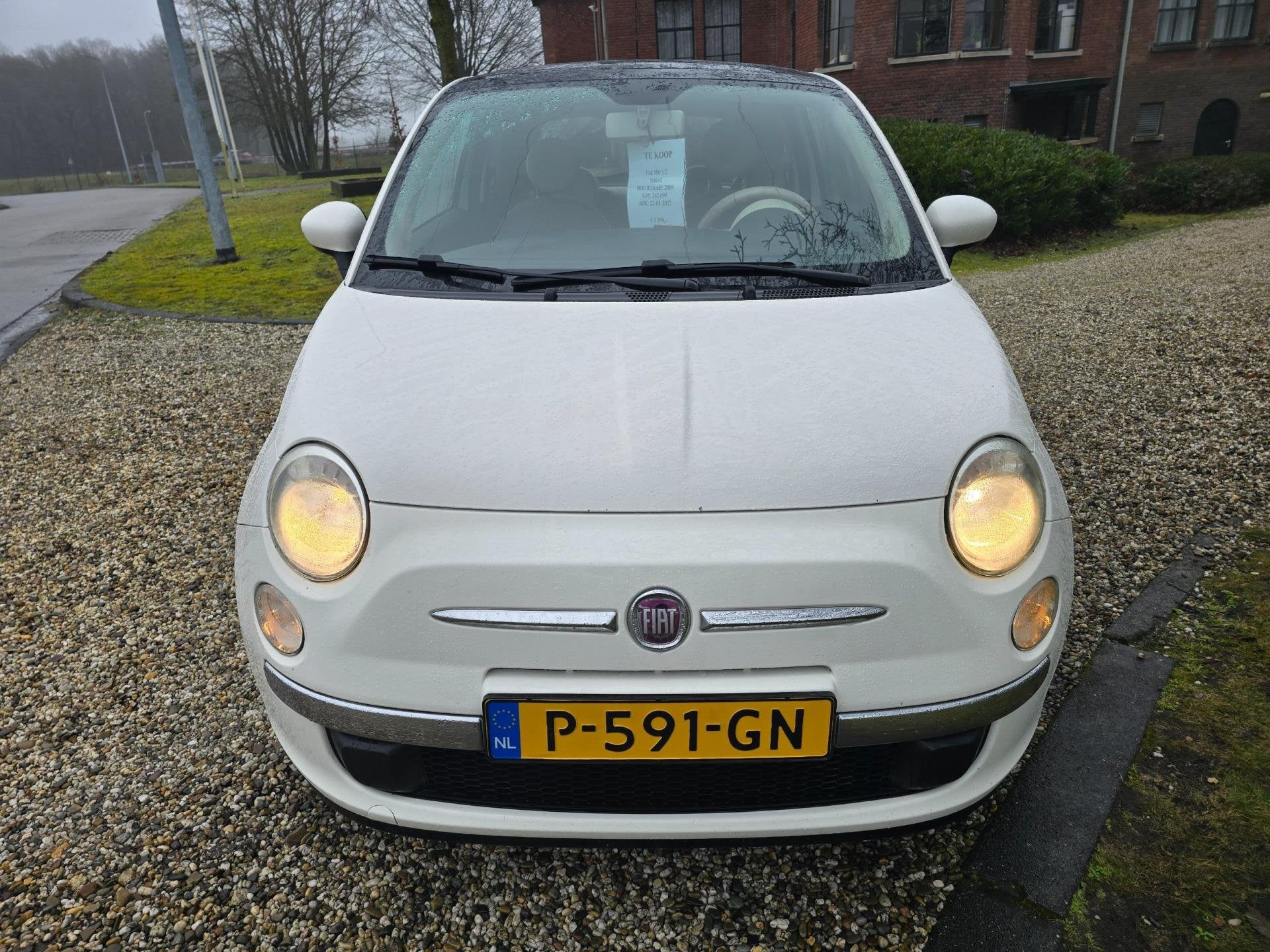 Fiat 500 1.2 Naked DAK/airco *apk:03-2027*, Voorwielaandrijving, Euro 5, Gebruikt, 4 cilinders