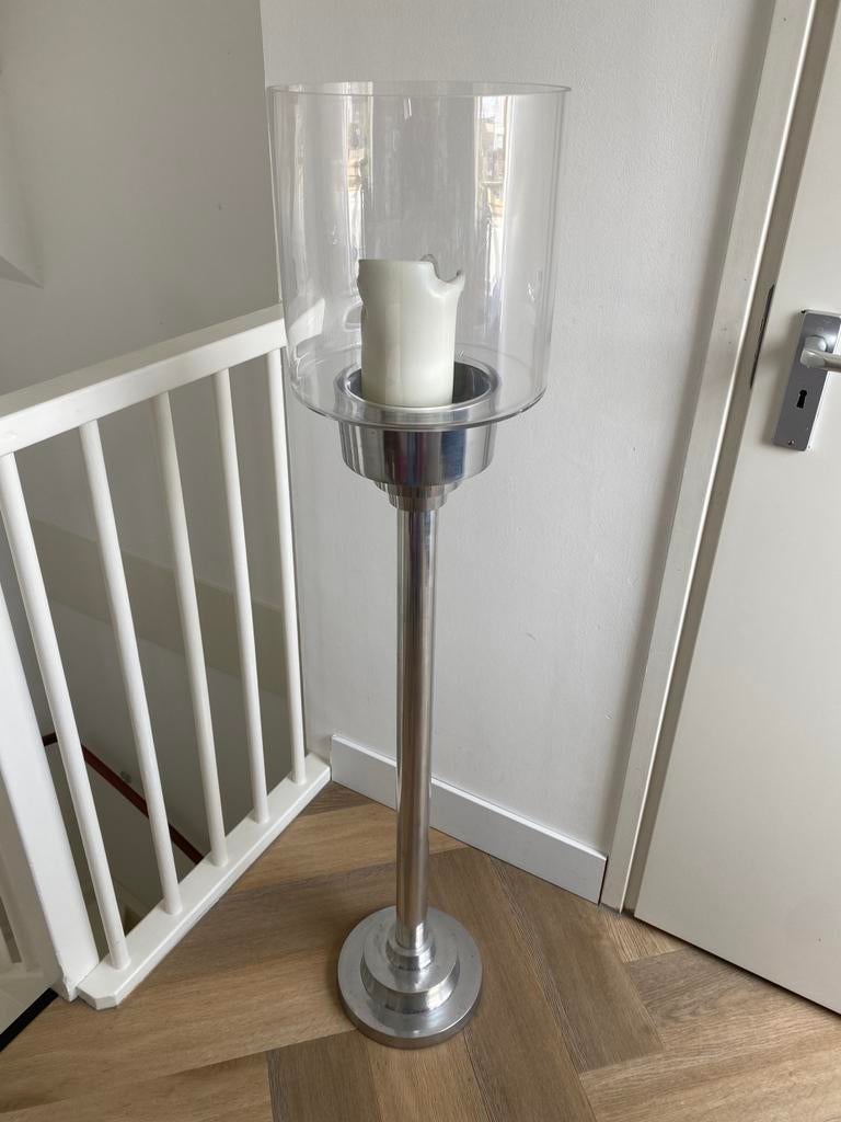 Windlicht op Pilaar (1.33m) van Loods5, Ophalen, Gebruikt, Kandelaar, Metaal