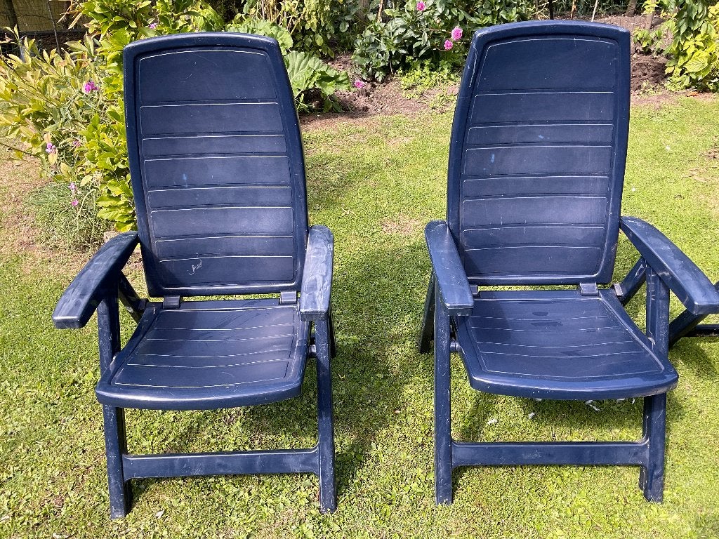 Tuinstoelen Jardin, Tuin en Terras, Tuinstoelen, Ophalen, Gebruikt, Kunststof, Verstelbaar