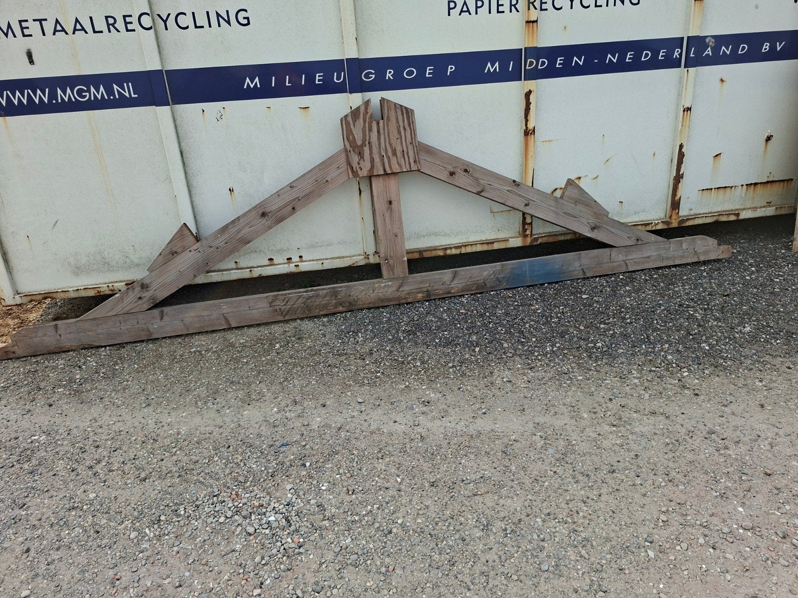 houten spant, Doe-het-zelf en Verbouw, Hout en Planken, Ophalen, Balk, Vuren, 50 mm of meer