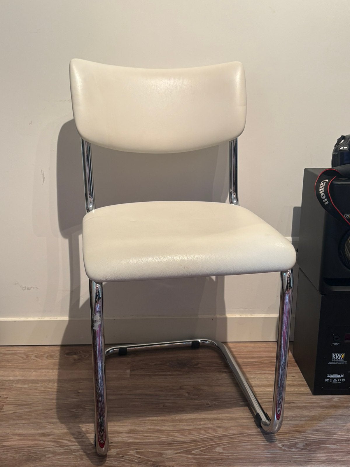 Dykmeyer Stoel - Avant Garde jaren '30 stijl, Ophalen, Gebruikt, Wit, Metaal