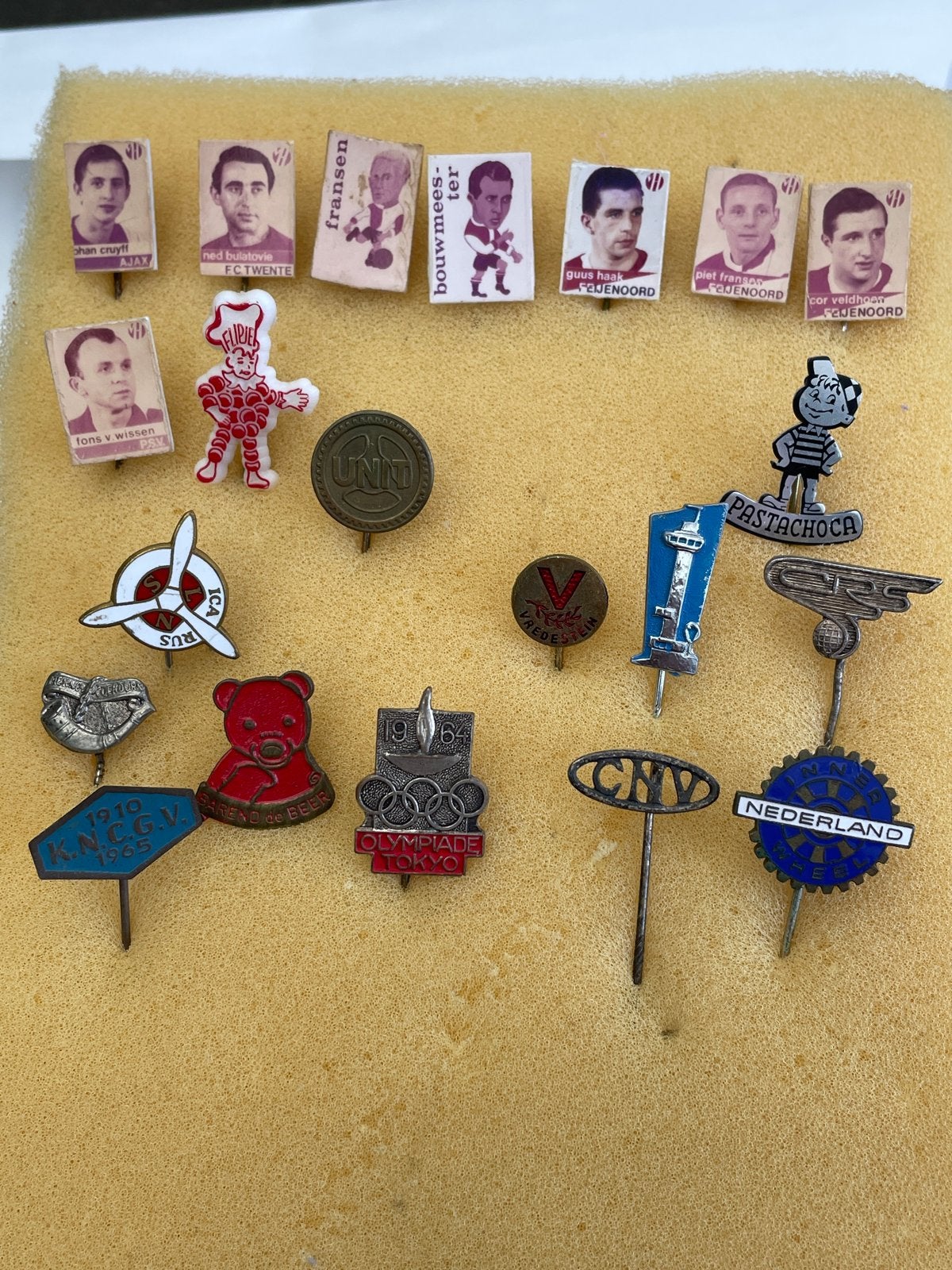Verzameling van diverse vintage speldjes en pins, Ophalen of Verzenden, Gebruikt