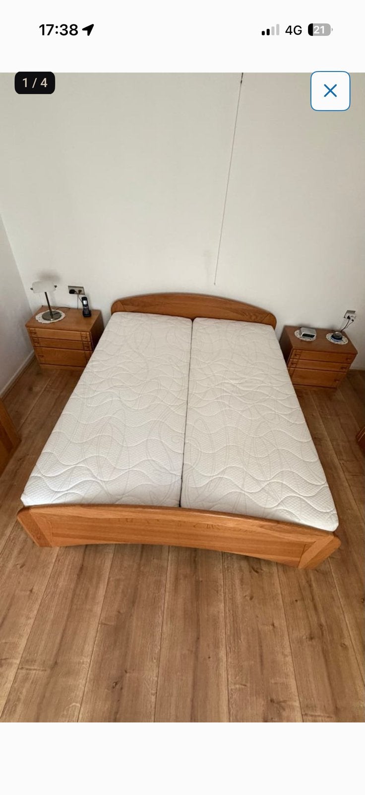 Tweepersoonsbed 160x200, Huis en Inrichting, Slaapkamer | Complete slaapkamers, Ophalen, Zo goed als nieuw, Tweepersoons