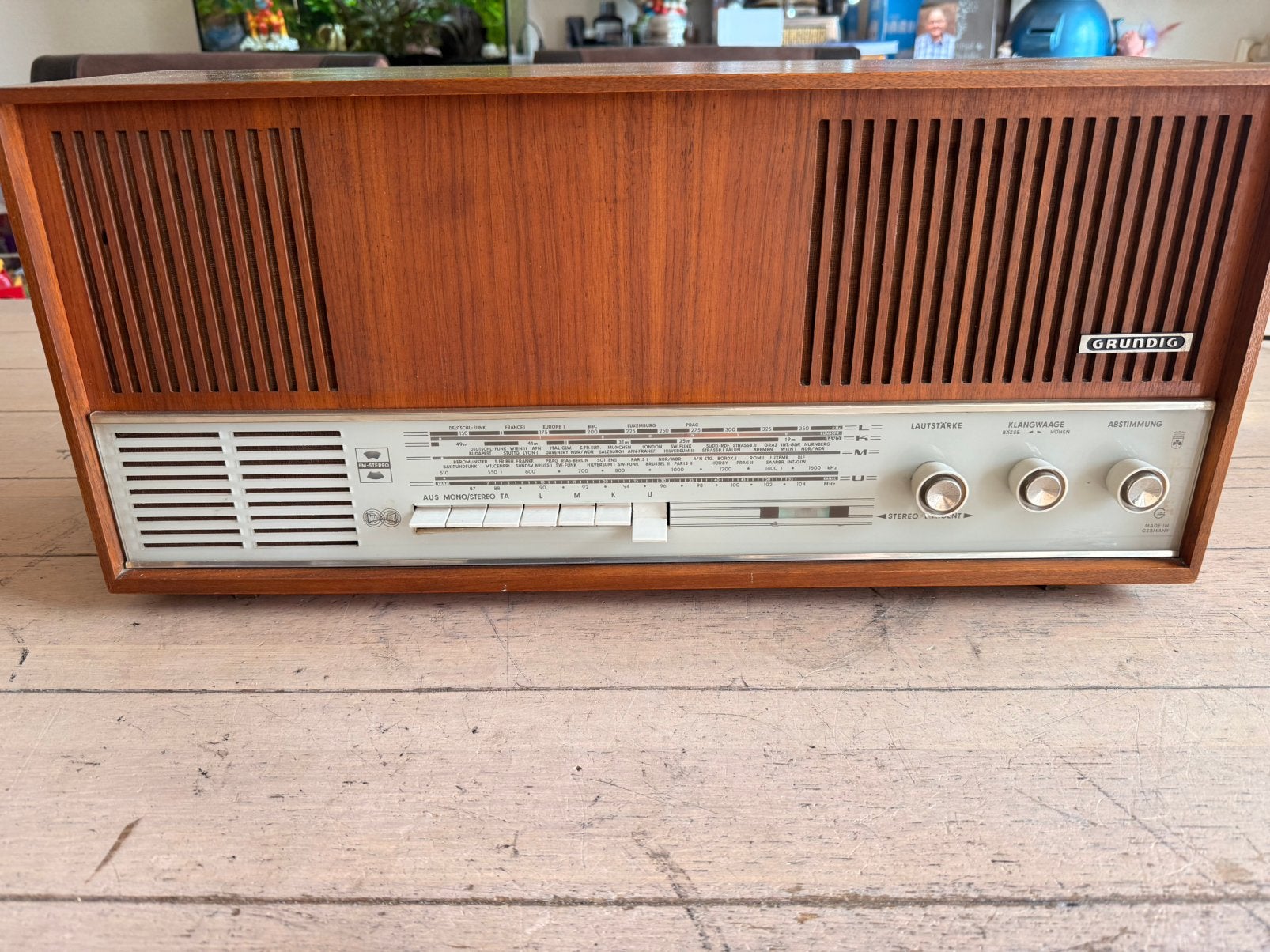 Grundig buizen radio 4070m zie foto’s, Ophalen, Zo goed als nieuw, Radio