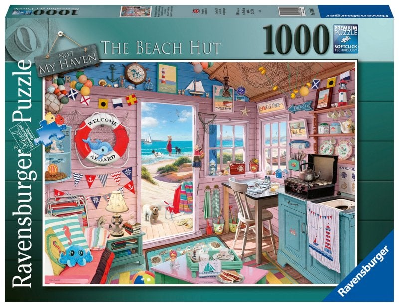 Ravensburger - Het Strandhuis - 1000 stukjes, Ophalen of Verzenden, 500 t/m 1500 stukjes, Nieuw, Legpuzzel