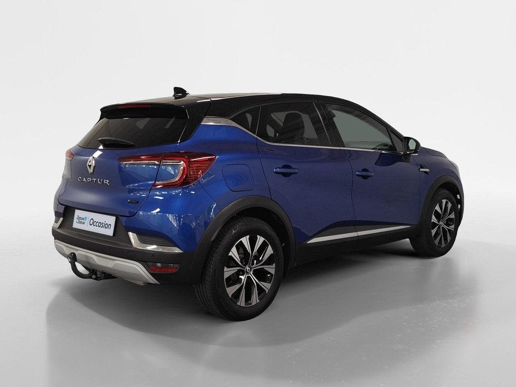 Renault Captur 1.6 E-Tech plug-in hybrid 160 techno AUTOMAAT, Auto's, Renault, 12 maanden, Gebruikt, Blauw, Leder en Stof