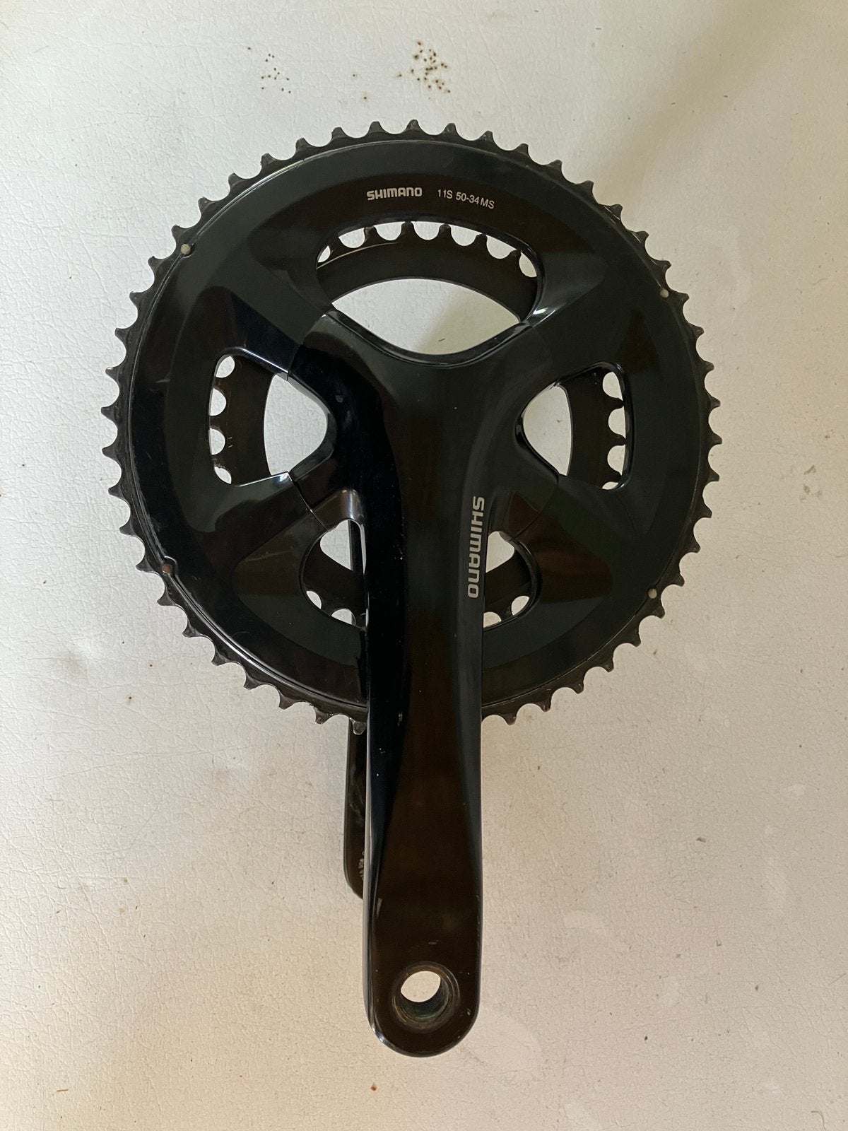 Shimano crankstel 34-50, Crankstel of Pedalen, Ophalen of Verzenden, Zo goed als nieuw, Aluminium