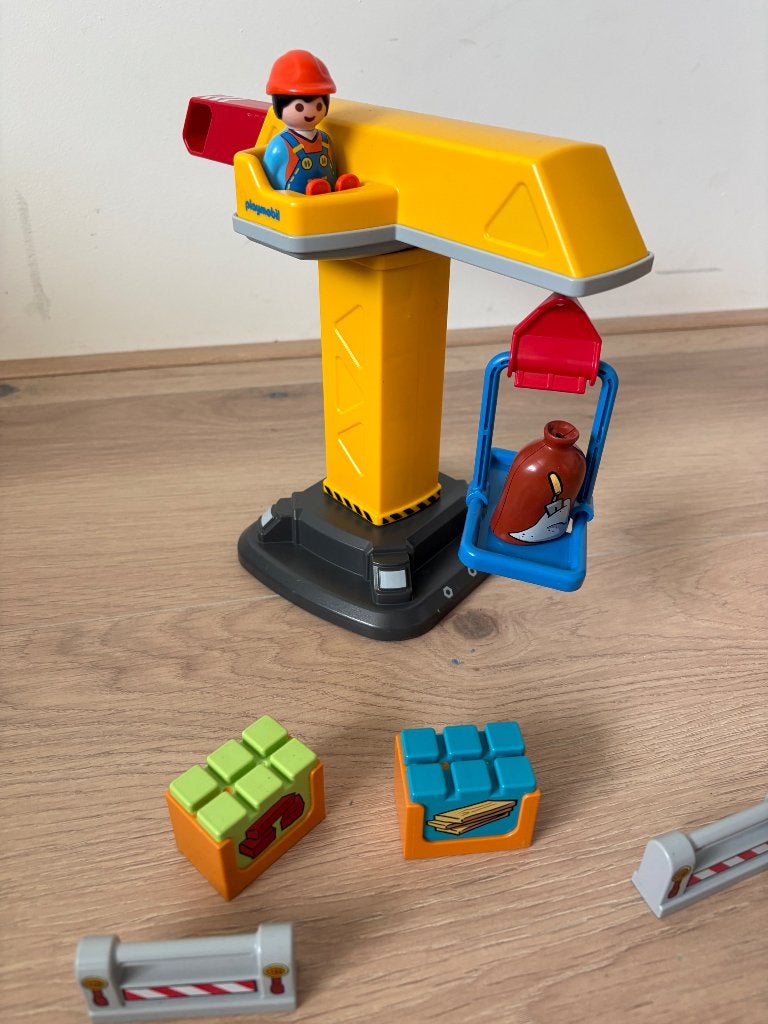 Playmobil 123 hijskraan, Ophalen, Gebruikt, Complete set, Overige typen