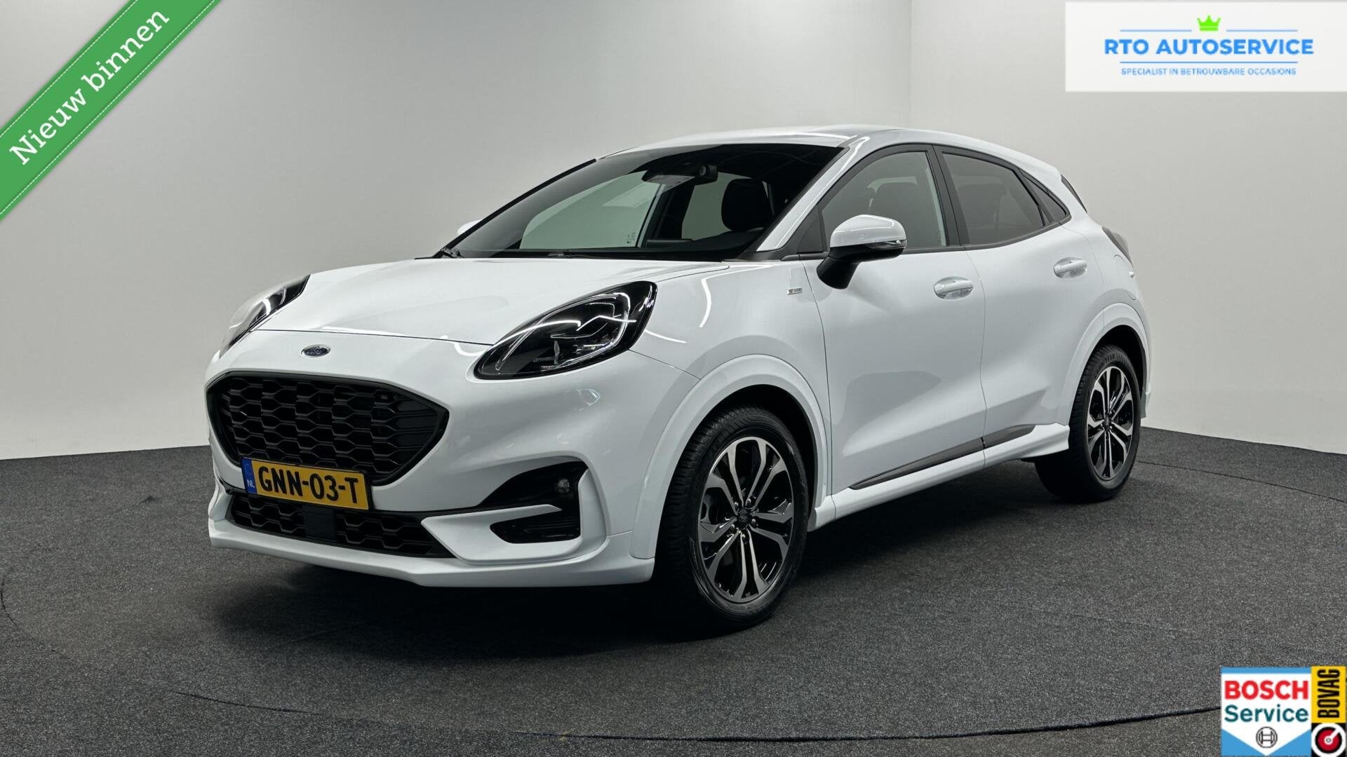 Ford Puma 1.0 EcoBoost Hybrid ST-Line X CARPLAY NAVI CRUISE, Auto's, Voorwielaandrijving, Stof, Met garantie (alle), Wit