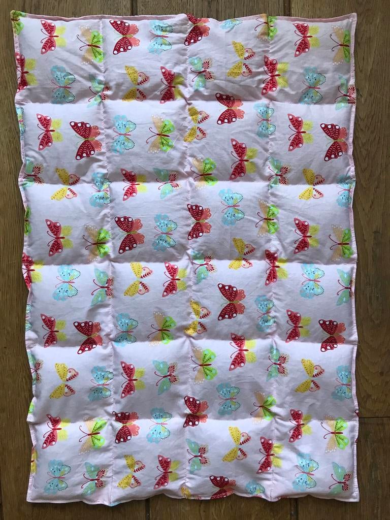 Warmtekussen, pittenzak, kruik. Roze met vlinders, Ophalen, Nieuw, Roze, Vierkant