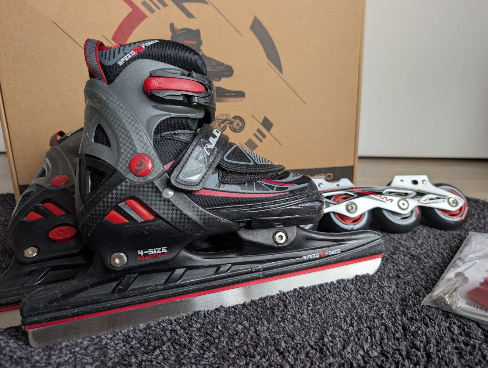 Nijdam Speed Ice/Inline Skate Combo - Maat 29-32, Gebruikt, Combinoren, Ophalen of Verzenden, Nijdam