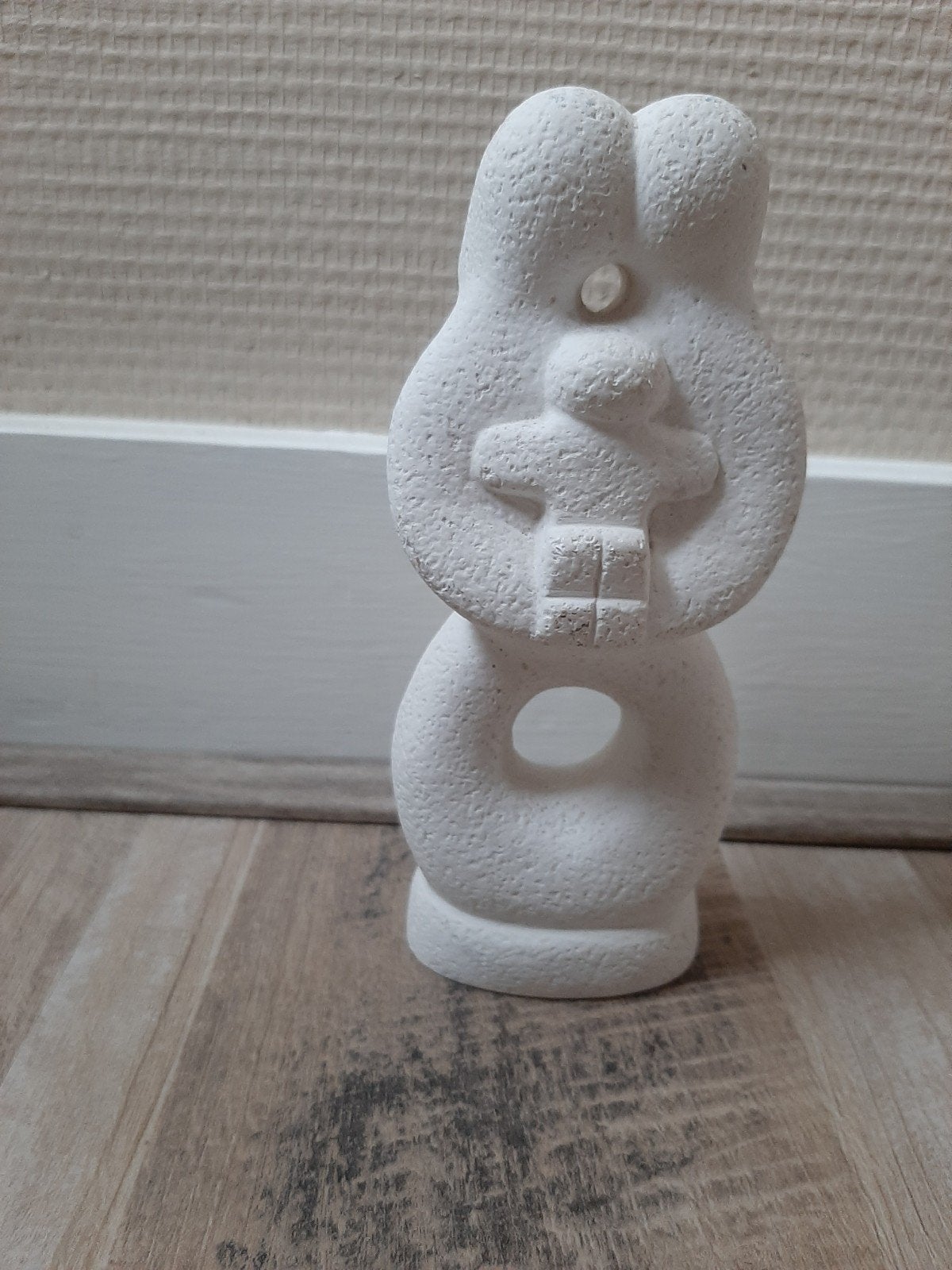 Wit beeld  gezin, Ophalen of Verzenden, Zo goed als nieuw, Dier