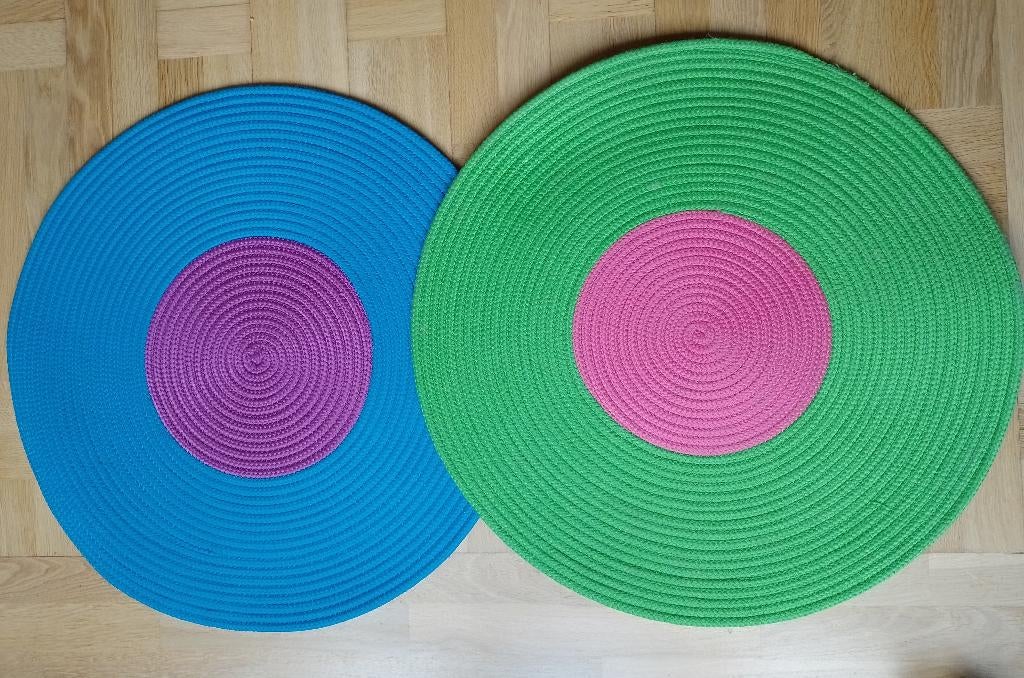Vloerkleed rond IKEA, Ophalen of Verzenden, Gebruikt, Kleed of Kussen