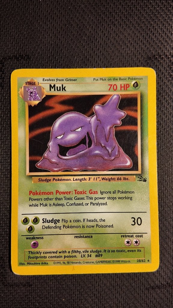 Muk 28 Fossil | Pokemon kaart, Ophalen, Zo goed als nieuw, Losse kaart