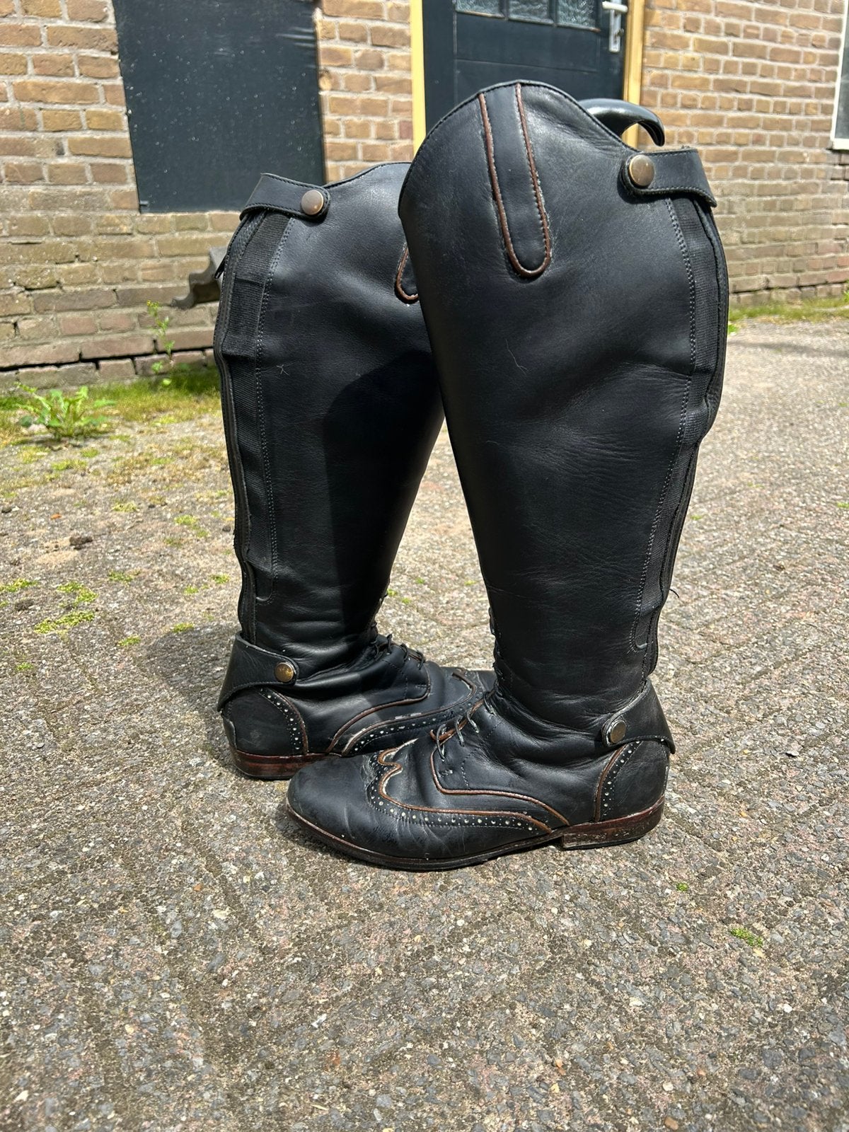 paardrijlaarzen leer, Dieren en Toebehoren, Ophalen of Verzenden, Gebruikt, Dressuur, Schoeisel