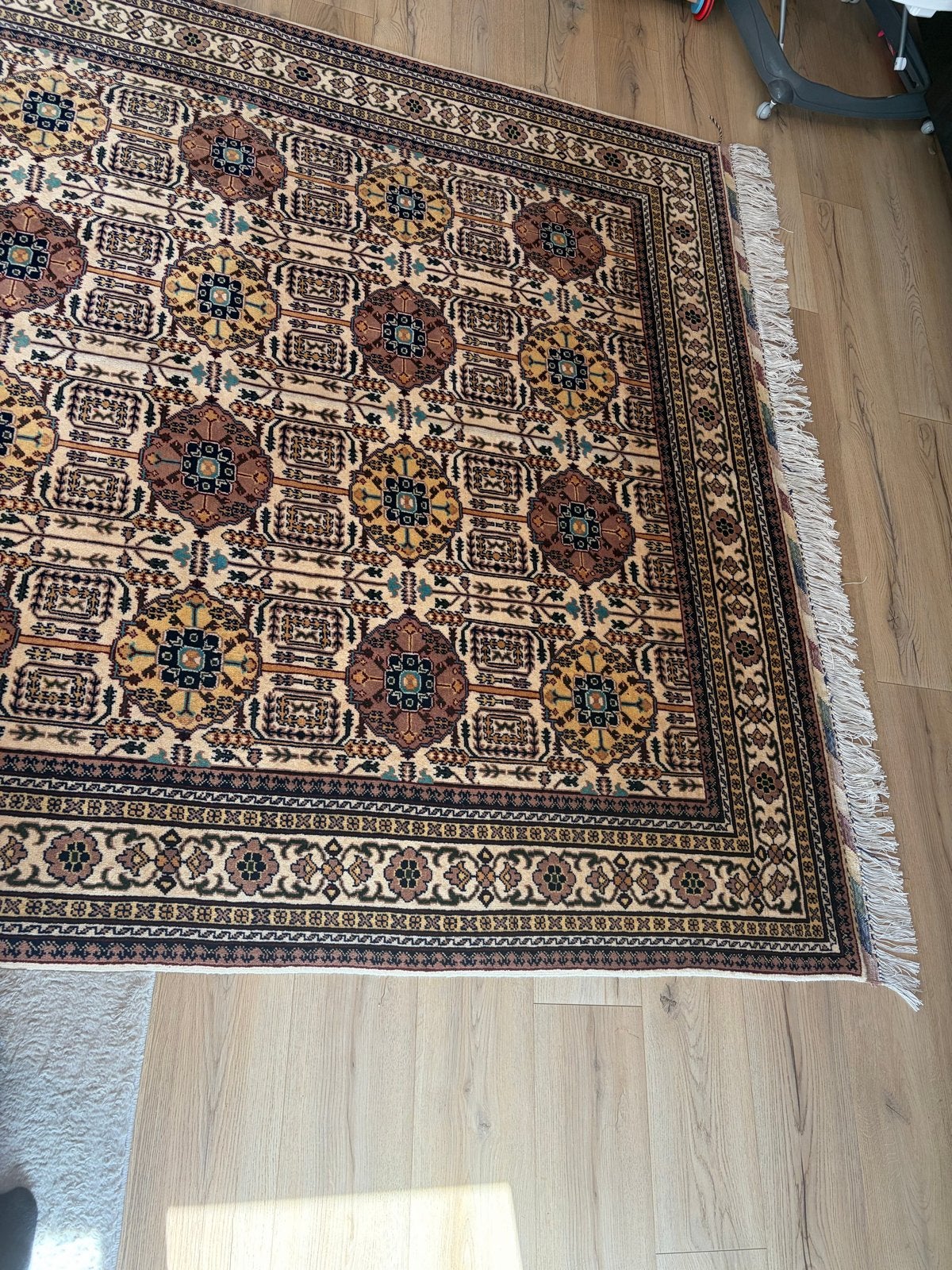 Nieuw Afghaans handgeknoopte wollen tapijt - 3x2 meter, Ophalen, Beige, 200 cm of meer, Rechthoekig