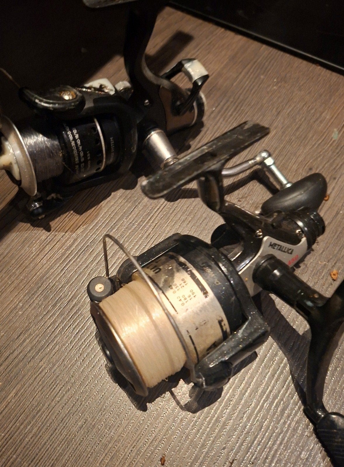 2x Vis molens - Metallica en Waterline - Werphengel, Ophalen of Verzenden, Gebruikt, Molen