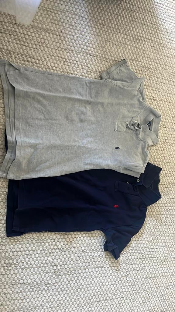 Ralph Lauren polo’s grijs en navy 10-12 jr M, Ophalen of Verzenden