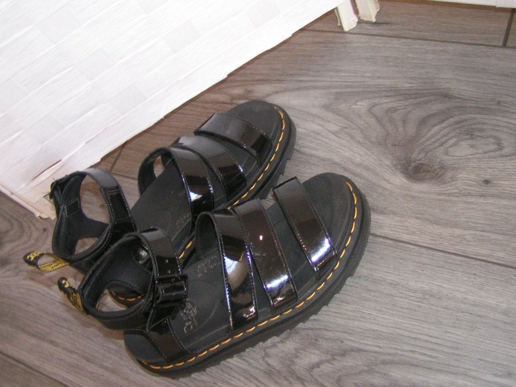 Dr.Martens sandalen,Mt 38(U5) als nieuw, Tweedehands, Dr.martens, Zwart, Tweedehands