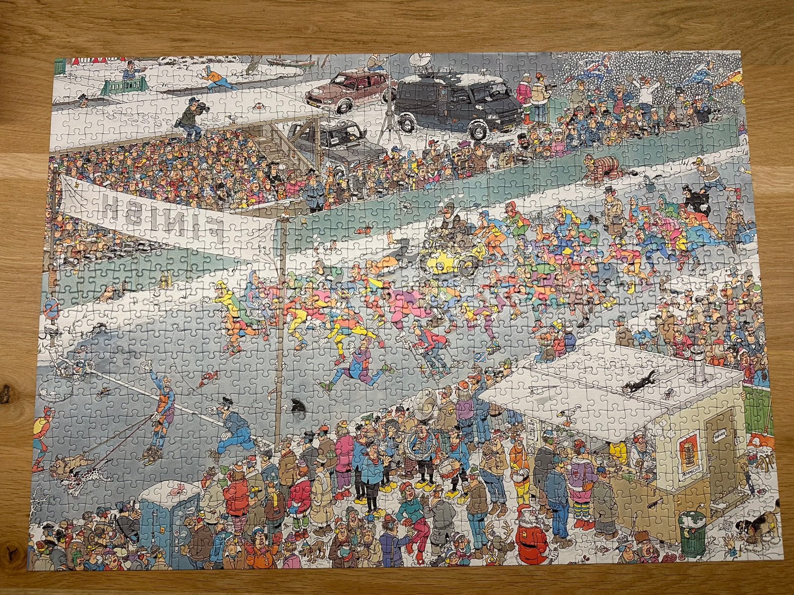 Jan van Haasteren/De elfstedentocht, Ophalen of Verzenden, 500 t/m 1500 stukjes, Zo goed als nieuw
