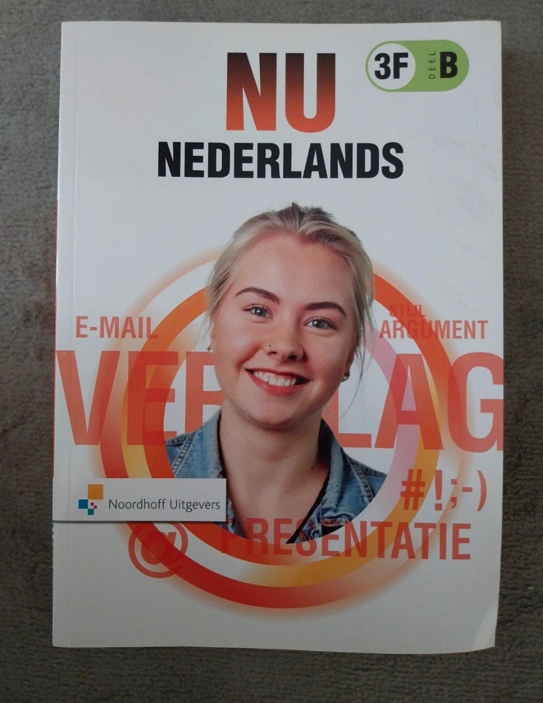 NU Nederlands 3F B - Boek en online leeromgeving, Boeken, Ophalen of Verzenden, Zo goed als nieuw, Noordhoff Uitgevers, Nederlands
