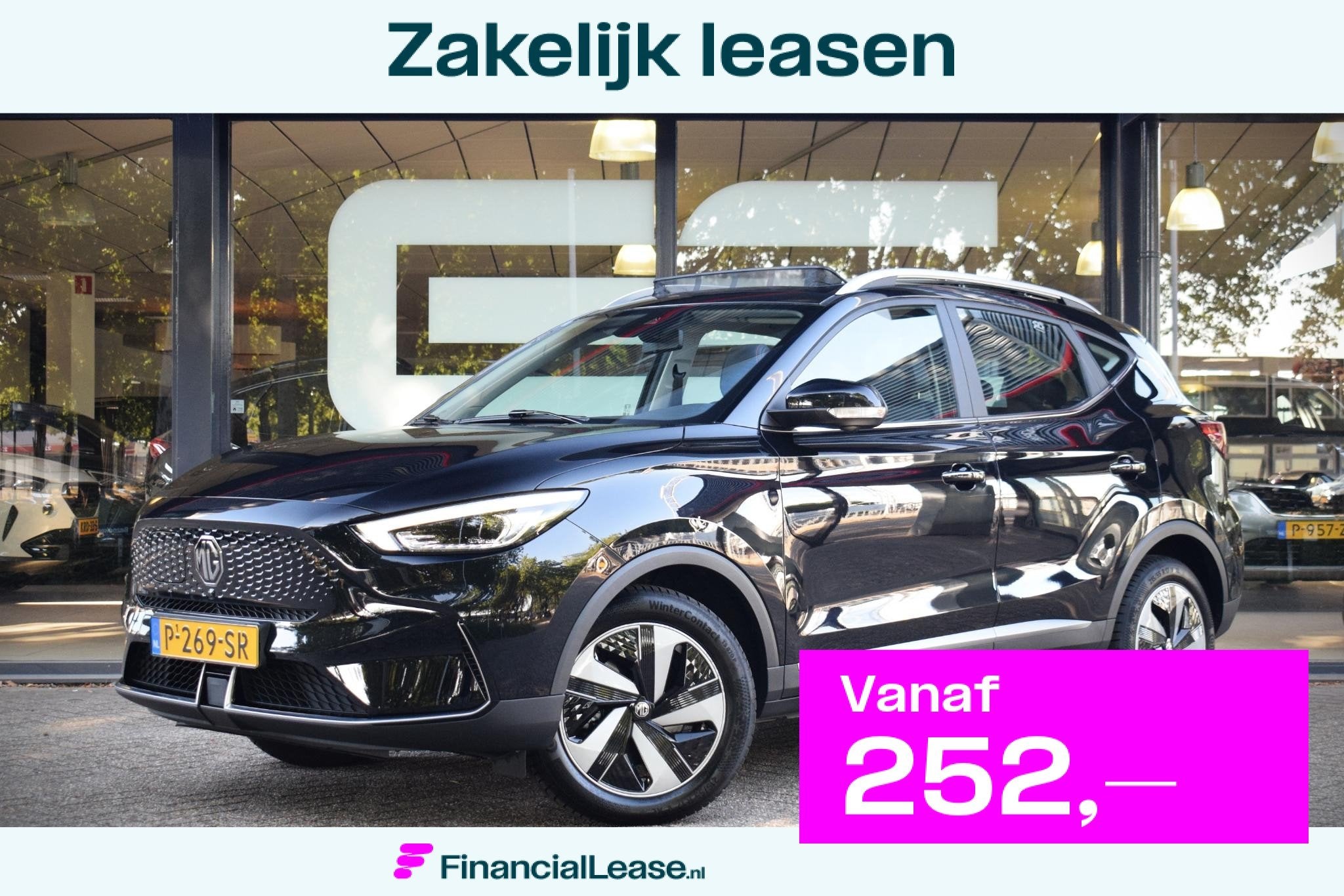 MG MG ZS EV EV Luxury 50 kWh met PANO|LEDER|LED|NAV, Dealer onderhouden, Gebruikt, ZS, Zwart