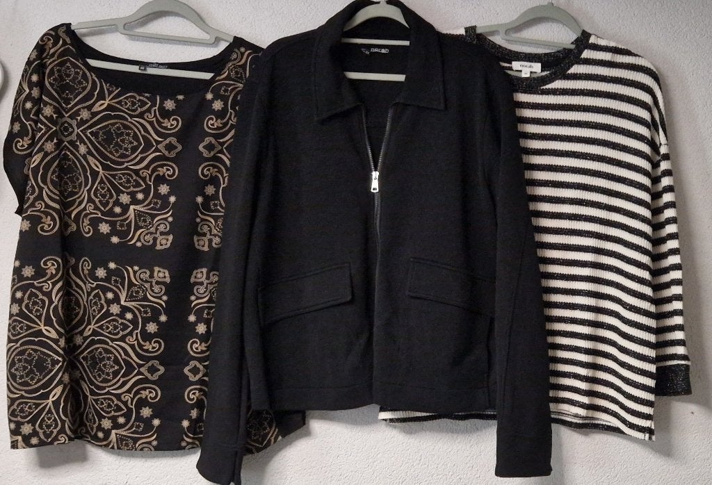 Set Norah vest/tops Maat 44, Overige typen, Verzenden, Zwart, Nieuw