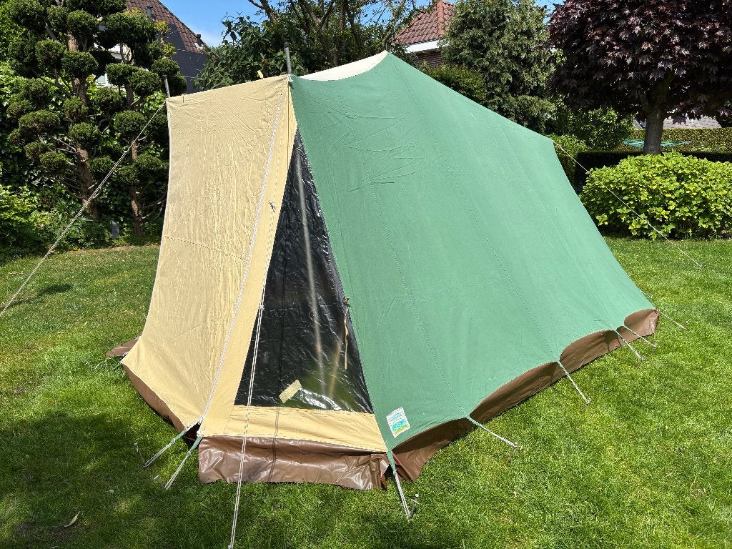 3 pers. tent met binnentent met vast grondzeil, Ophalen of Verzenden, Gebruikt, Tot en met 3