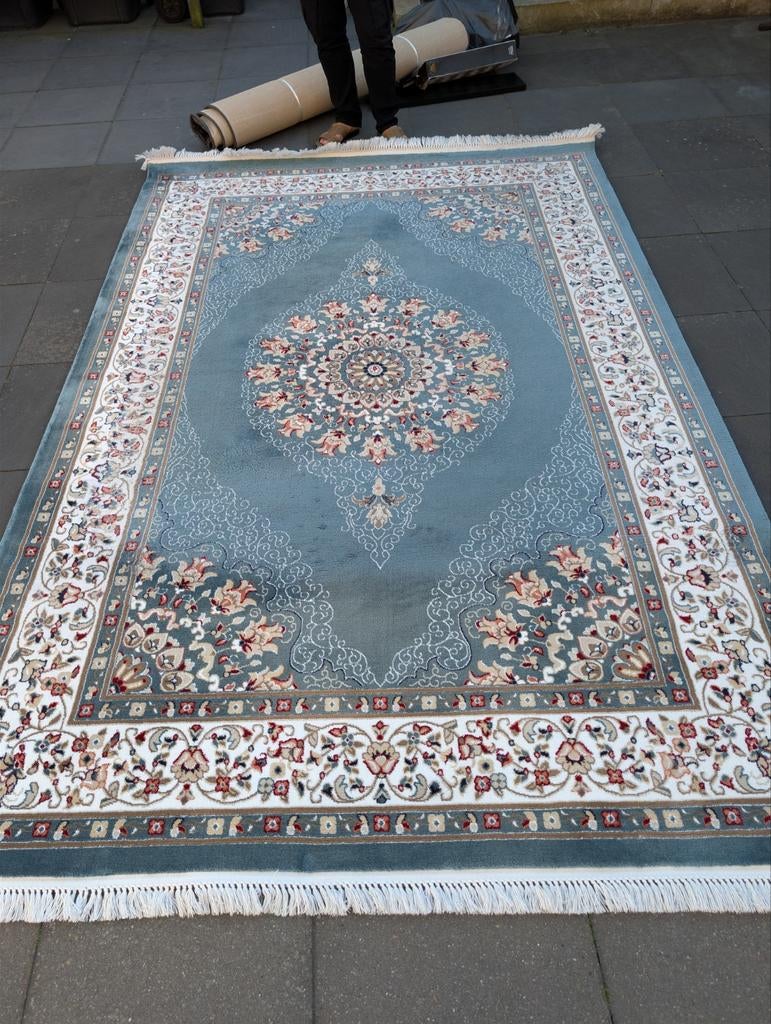 Tapijt, Huis en Inrichting, Stoffering | Tapijten en Kleden, 100 tot 150 cm, Blauw, 200 cm of meer, Ophalen of Verzenden