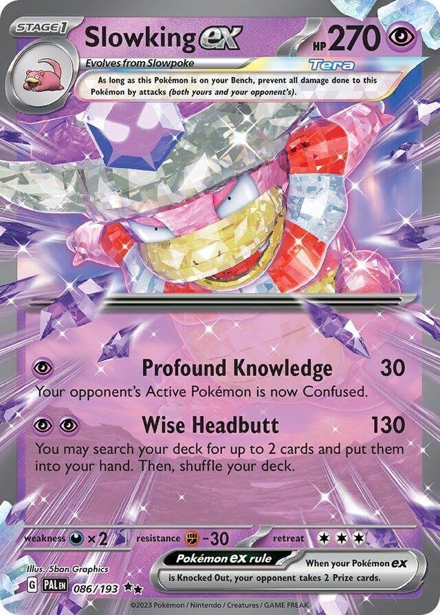 Slowking EX 086 - Paldea Evolved, Ophalen of Verzenden, Nieuw, Losse kaart, Foil