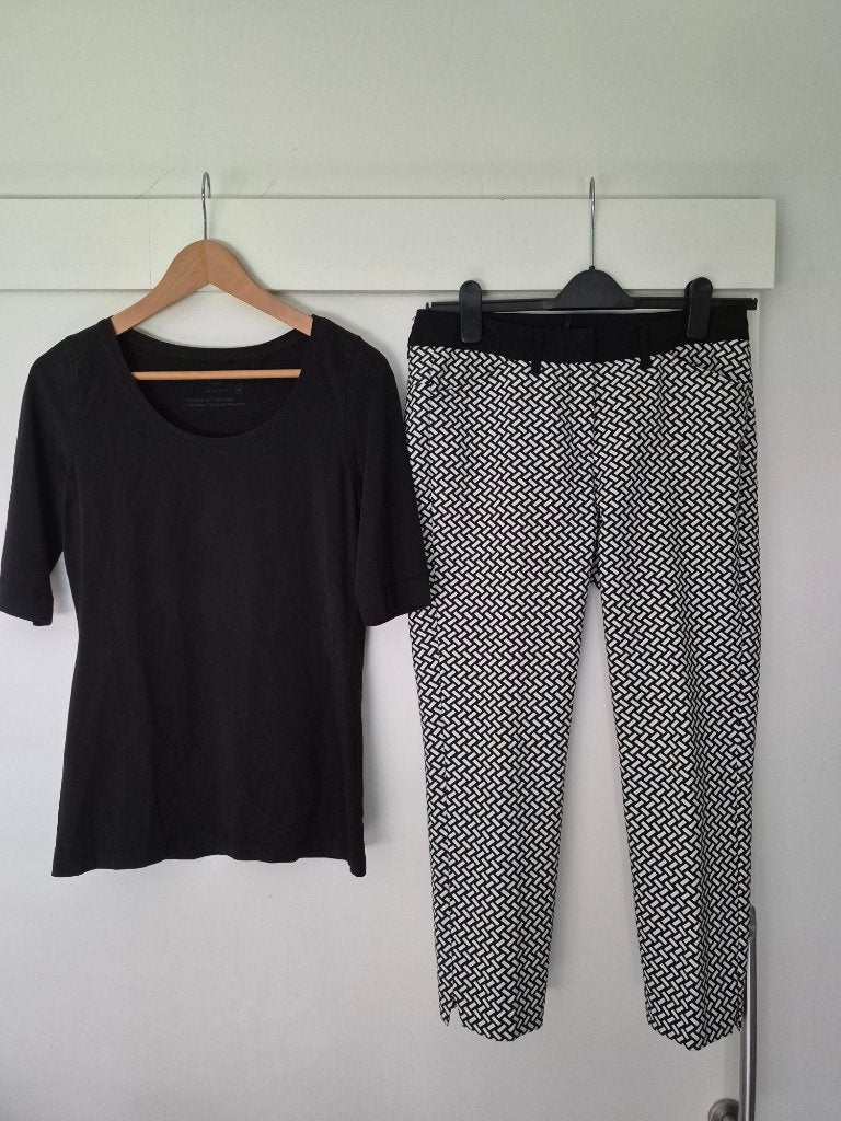 stretch broek van expresso maat 38 + shirt opus maat 40, Kleding | Dames, Maat 38/40 (M), Expresso, Zwart, Ophalen of Verzenden