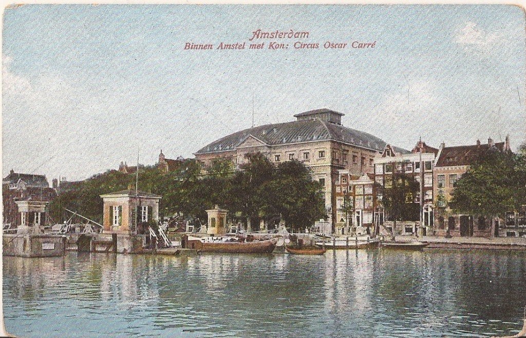Amsterdam Binnen Amstel met Kon: Circus Oscar Carré 1906 Tre, Ophalen of Verzenden, Voor 1920, Ongelopen, Noord-Holland