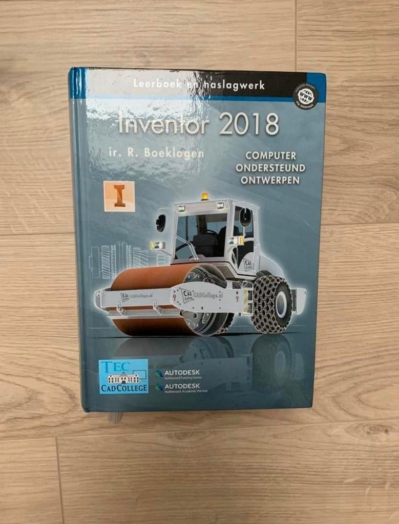 Studieboek Inventor 2018 - Computer Ondersteund Ontwerpen, Ophalen of Verzenden, Beta, Zo goed als nieuw, HBO
