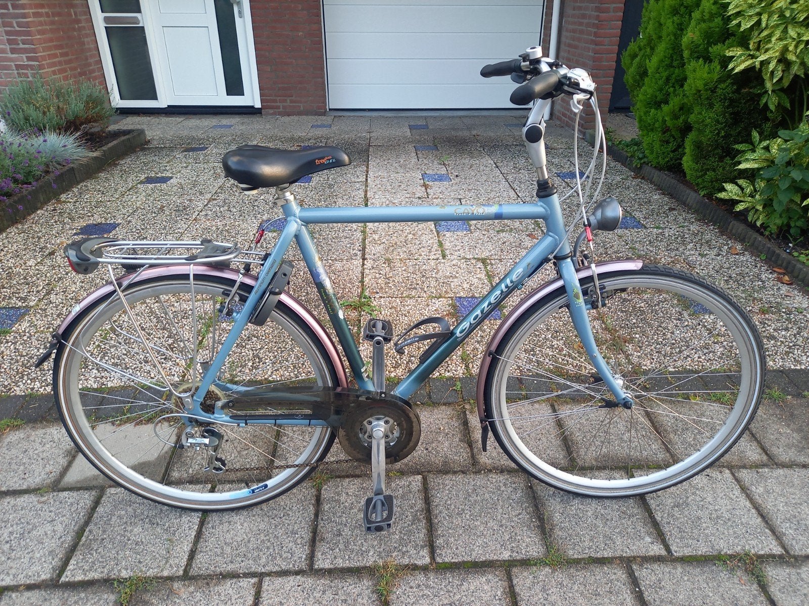 Gazelle Cayo H61 - 24 V Shimano, Ophalen, 28 inch, Gebruikt, Velgrem