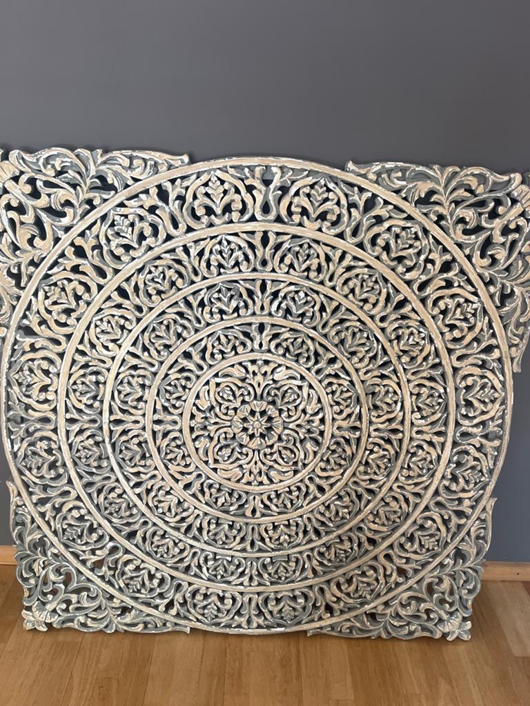Prachtig handgesneden houten wandpaneel - Oosters design, Ophalen, Oosters, Hout, Meerkleurig