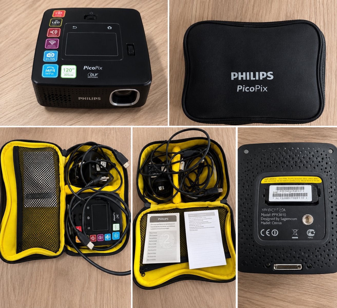 Philips PicoPix PPX3610 Mini Beamer - Zo goed als nieuw, Ophalen of Verzenden, Zo goed als nieuw, DLP, Overige resoluties