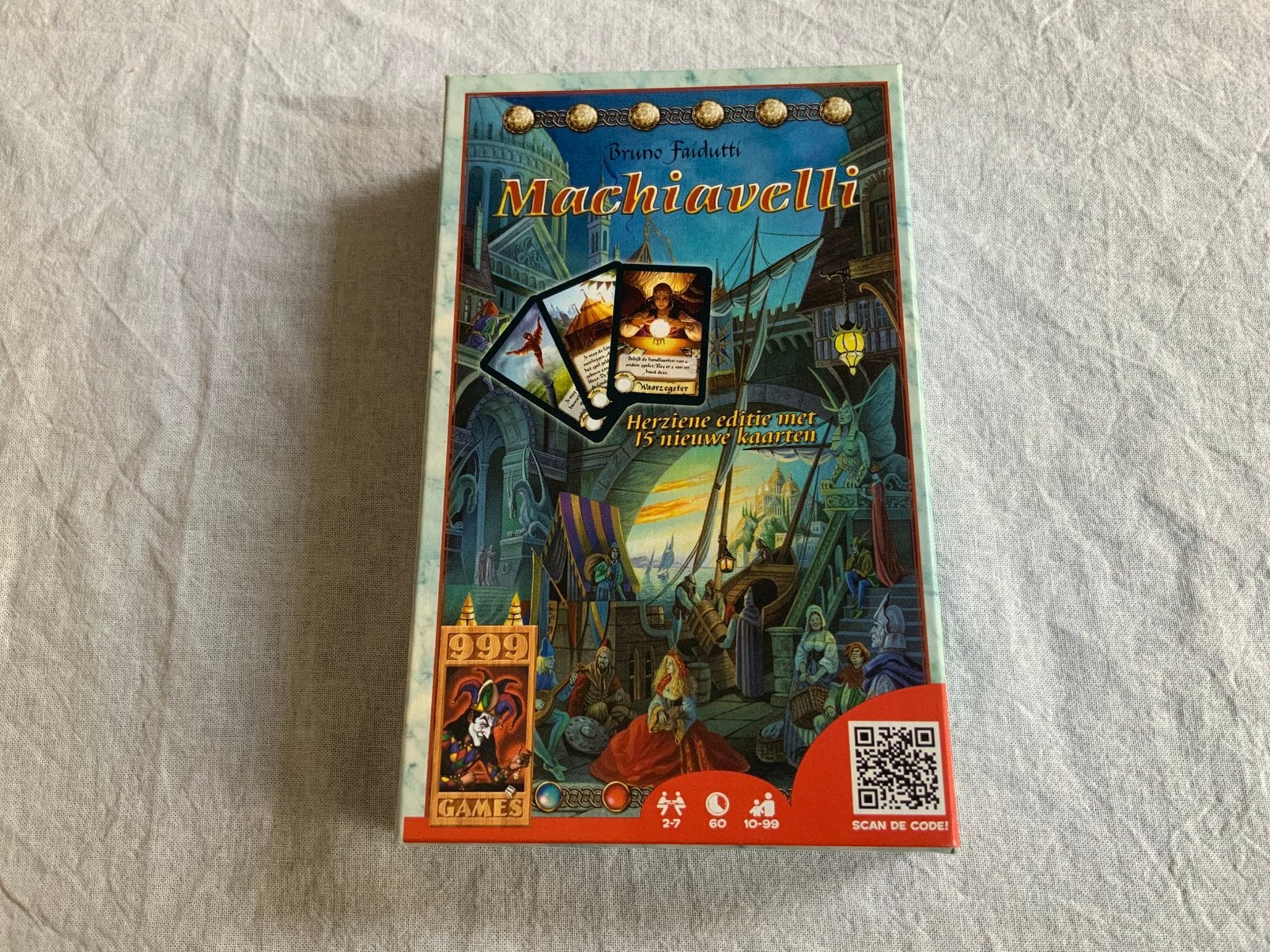 Machiavelli, Een of twee spelers, Ophalen of Verzenden, Zo goed als nieuw, 999 Games